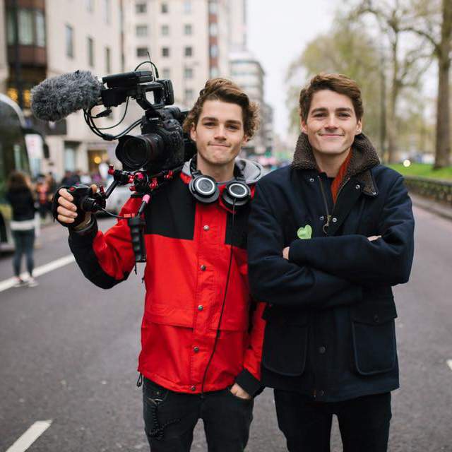 Jack and Finn at the People&#39;s climate March in London.