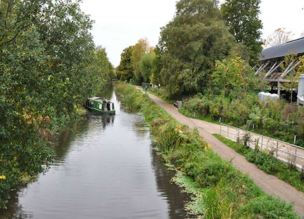 The Basingstoke canal runs along one side of the Living Planet Centre pic©woking.gov.uk