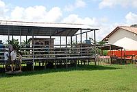 The community hall in Santa Maria, home of the annual pirarucu festival - © Damian Fleming / WWF-UK The community hall in Santa Maria, home of the annual pirarucu festival