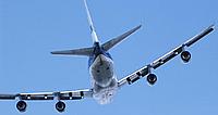 Aeroplane in flight