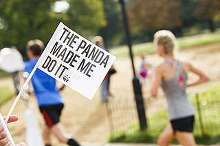 Team Panda flag - Copyright Tristan Fewings Team Panda flag