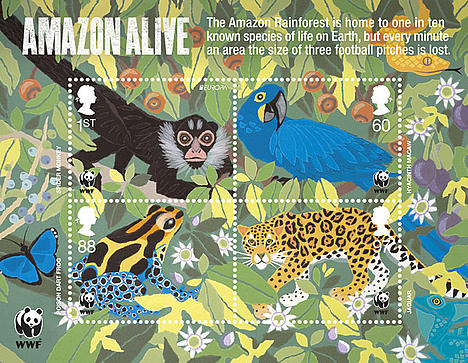 Royal Mail Amazon stamps
