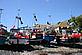 Fishing boats on shore © Sylvette Peplowski/WWF-UK
