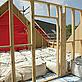 New house building with insulation