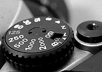 setting shutter speed/exposure