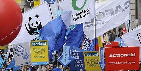 Thousands campaign for climate action at The Wave