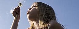 Child with photo