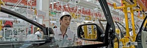 Chinese factory worker