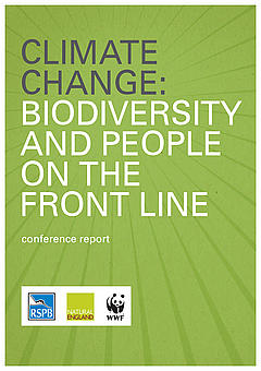 Front cover of the report 'Climate Change: Biodiversity and people on the front line' WWF Front cover of the report 'Climate Change: Biodiversity and people on the front line'
