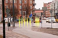 Traffic lights change to green as sensors detect bike approaching