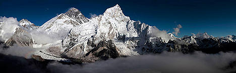 Mount Everest range, Himalayas - Nepal diary