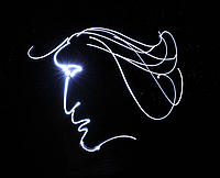 Michael Bosanko light writing - Earth Hour 2010 - face