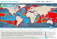 Expansion of fisheries worldwide - animated map