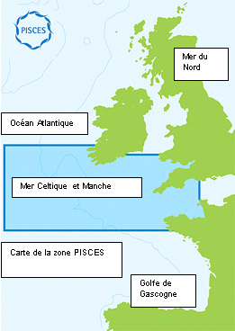 PISCES map PISCES map