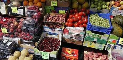 Fresh fruit and vegatables