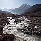 Imja River flowing down the valley from Chukung.