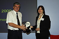 Wildlife Law Enforcer of the Year, 2009 - winner (left) Guy Clarke, with Heather Sohl, WWF-UK