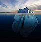© naturepl.com / Bryan and Cherry Alexander / WWF Melting iceberg showing the portion underwater. Melting iceberg showing the portion underwater.