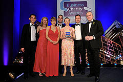 The HSBC Climate Partnership (HSBC, WWF, Earthwatch, Smithsonian and The Climate Group) was awarded the Charity Partnership Award (Financial and Professional) - for contributions to reducing the impact of climate change on people, forests, freshwater and cities - at the Business Charity Awards 2012 (with compere Huw Edwards) Photo: Leo Wilkinson The HSBC Climate Partnership (HSBC, WWF, Earthwatch, Smithsonian and The Climate Group) was awarded the Charity Partnership Award (Financial and Professional) - for contributions to reducing the impact of climate change on people, forests, freshwater and cities - at the Business Charity Awards 2012 (with compere Huw Edwards)