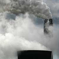 Power station chimney
