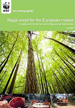Illegal wood for the European market report cover image WWF