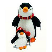 Toy penguins. John Lewis partnership