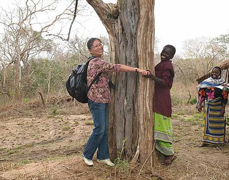 Women encircling tree Women encircling tree