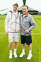 Ian Garvey / Getty Imamges / WWF-UK Andy Murray and Kevin Spacey Andy Murray and Kevin Spacey