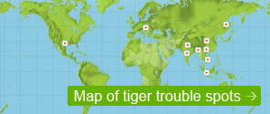 Map of tiger trouble spots
