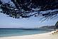 Sand beach on the Mediterranean coast, Corsica