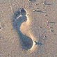 Footprint in Sand - © Niall Benvie Footprint in Sand