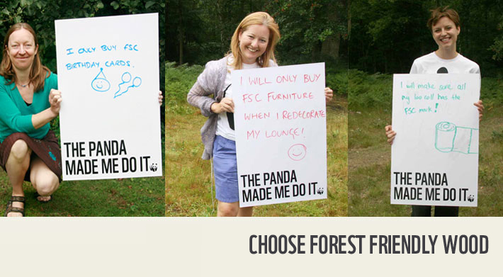 Choose FSC certified wood and paper