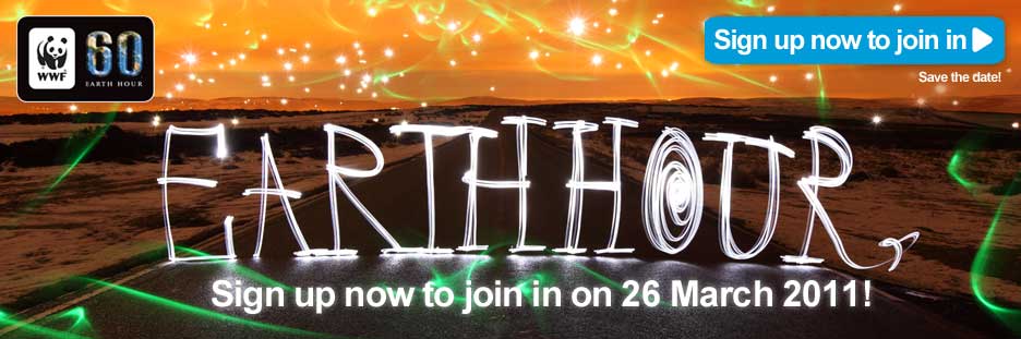Earth Hour - Sign up now to join in on 26 March 2011!