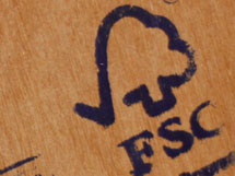 Choose FSC certified wood and paper