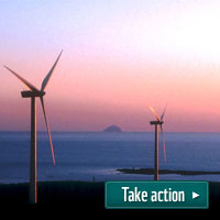Take Action - back a 100% renewable Scotland