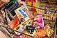 Family supermarket shopping