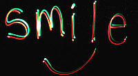 Michael Bosanko light writing - Smile