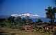 Chitwan National Park Scenic view of Tharu village Nepal