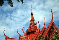 Temple architecture in Phnom Penh