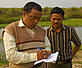 Ranger and villager writing report with local farmer, whose goat was killed by a tiger.
© Ola Jennersten / WWF-Canon - © Ola Jennersten / WWF-Canon Ranger and villager writing report