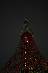 Tokyo Tower with lights off Earth Hour 2010
