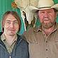 Colin Baines and Len Benson, owner of the ranch and a proper Cree cowboy!