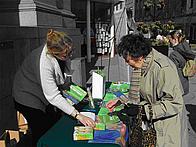 Volunteers encourage the public to get involved in towns and cities across Scotland