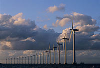 Wind farm, Middelgrunden Wind Park, Copenhagen, Denmark