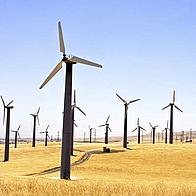 Turbines on a wind farm