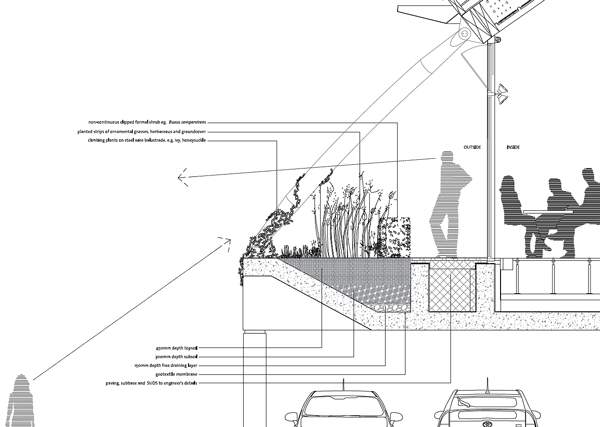 Grant Associates, the landscape architects, also helped us consider what would be seen from inside and outside the building