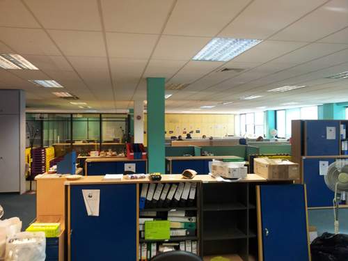 Inside WWF-UK's old Panda House office near Godalming, Surrey