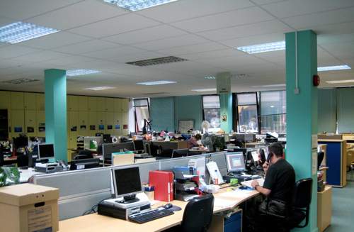 Inside WWF-UK's old Panda House office near Godalming, Surrey